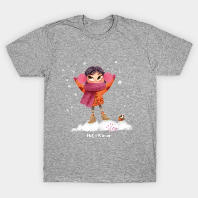 Hello WInter! T-Shirt by Geeksarecool